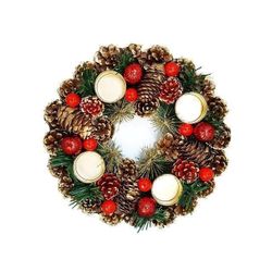 купить Свеча Promstore 37377 Подсвечник с натуральными шишками на 4 свечи D27сm в Кишинёве 