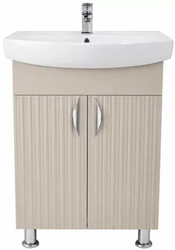 cumpără Dulap pentru lavoar Mashtab 12466 Aqua (CL) cu 2 uși 600x370x850 Bej mat în Chișinău 