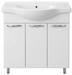 cumpără Dulap pentru lavoar Mashtab 11426 Delfin cu 3 usi 80cm Alb în Chișinău 