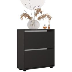 купить Полка для обуви Mobildor-Lux Leo 70x27x86H cm Anthracite в Кишинёве 