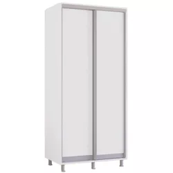 купить Шкаф Mobildor-Lux Арон с раздвижными дверцами (100x60x210H см) Brilliant White в Кишинёве 