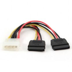 Cable Serial ATAx2   15 cm, Power, Cablexpert, CC-SATA-PSY