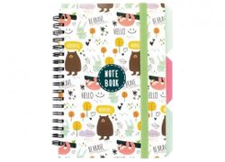 Caiet cu spira B6(122x177) 100foi (4/1)Bear