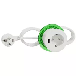 купить Удлинитель электрический Schneider INS44004 Priza pentru mobila usb a 3.1ah alba в Кишинёве 