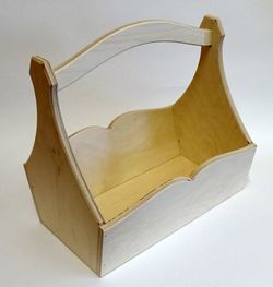 Корзинка из фанеры 28x19x28см