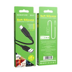Кабель Borofone BX42 Silicone Micro USB (1м) [Black]