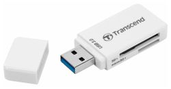 Card Reader Transcend "TS-RDF5W" White, USB3.1 (SDHC/SDXC/microSDHC/SDXC)
