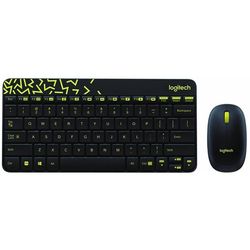 cumpără Tastatură + Mouse Logitech MK240 Nano Black/Chartreuse USB în Chișinău 