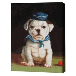 купить Картина по номерам BrushMe DBS1205FC Mozaic cu diamante 40x50сm (fără cutie) Bulldog, Lucia Heffernan в Кишинёве 