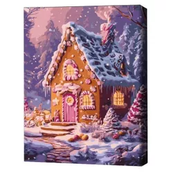 cumpără Tablou pe numere BrushMe BS54501 40x50cm (în cutie) Iarnă dulce în Chișinău 