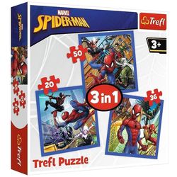 купить Головоломка Trefl 34841 Puzzle 3in1 Spider Force в Кишинёве 