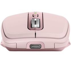 Wireless Mouse Logitech MX Anywhere 3, Optical, 200-4000 dpi, 6 buttons, Bluetooth+2.4GHz, Rose