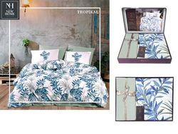 Lenjerie de pat 1pers Newhome Poplin Tropical, 100% bumbac