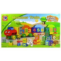cumpără Jucărie Promstore 36251 Поезд с числами обучающий, 75 деталей în Chișinău 