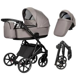 купить Детская коляска Angelina Carucior 2in1 Velio Lux Brown VL-30 в Кишинёве 