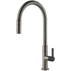 купить Смеситель кухонный Gessi 60003-599 Mesh Finox Brushed Nickel / Matte Black в Кишинёве 