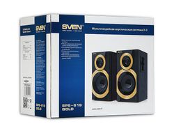 Speakers SVEN "SPS-619" Black/GOLD, 20w