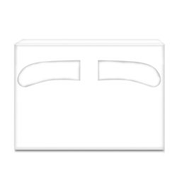 Acoperitori igienice de hârtie pentru WC PROservice, pliere 1/2, 42x38cm, 250 buc.