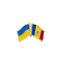 Значок - Флаг Украина & Молдова
