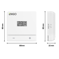Termostat EASYBATW de camera cu fir cu doua pozitii ENGO CONTROLS