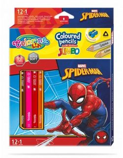 Creioane colorate Jumbo - Colorino Disney SpiderMan