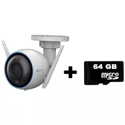 cumpără Cameră de supraveghere EZVIZ CS-H3-R100-1H3WKFL 3mp + MicroSD 64GB (CARDT64G-D) în Chișinău 