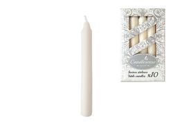 Набор свечей Decor 10шт, 17cm, 6часов, белые