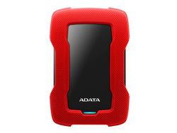 1.0TB (USB3.1) 2.5" ADATA HD330 Anti-Shock External Hard Drive, Red (AHD330-1TU31-CRD)