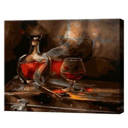 cumpără Tablou pe numere Art Gallery GX39263 40x50cm Whisky si un trabuc în Chișinău 