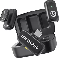 купить Микрофон Hollyland LARK A1 DUO USB-C (Black) в Кишинёве 