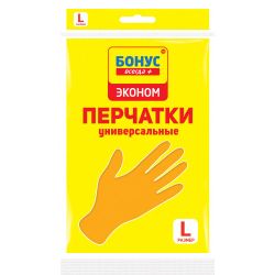 Универсальные резиновые перчатки Bonus Econom (L)
