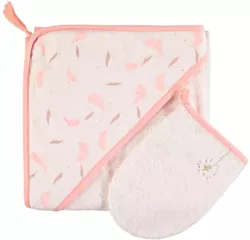 cumpără Accesoriu pentru baie Premaman PBRF0I-RGF-UNQ Prosop de baie cu gluga si manusa Magic Bird în Chișinău 