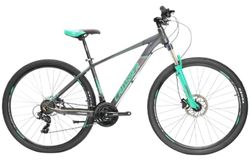 cumpără Bicicletă Crosser 075 29" 19 21S Shimano+Logan Hidraulic Grey/Green N1R2-18 în Chișinău 