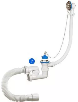 cumpără Sifon pentru cadă Orio Coloana cada 1 1/2" x 40/50 A 80089 în Chișinău 