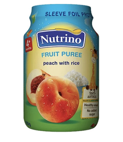 Пюре Nutrino из персиков с рисом (4+ мес) 190 г