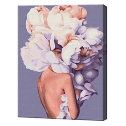 Bujori delicați, 40х50 cm, pictură pe numere BS36697