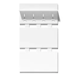 купить Мебель для прихожей Fabrik Home Вешалка для прихожей Модуль 10 (900x1470x218) Белый ясень в Кишинёве 