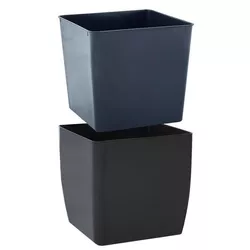 cumpără Ghiveci pentru flori Aleana 115083 Cvadro 16x16x15.5 cm, granit în Chișinău 
