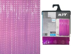 Perdea pentru dus 180X200cm MSV "cercuri" violet, PVC