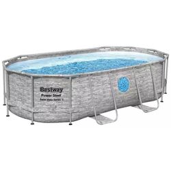 cumpără Piscină cu cadru Bestway 56714BW Power Steel 427x250x100cm, 7250L, carcas metal în Chișinău 