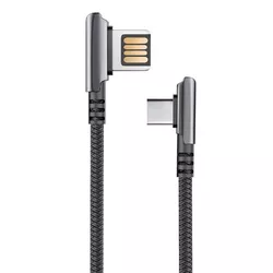 купить Кабель для моб. устройства Partner 39482 HANDY 2.1A USB 2.0 - Type-C 1.2м Black в Кишинёве 