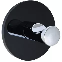 cumpără Cârlig baie Bisk 08031 rotund 5x5 cm, negru/crom în Chișinău 
