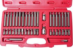 cumpără Set de tubulare, bite, duze JTC JTC-3933 вставки (биты) TORX, HEX, SPLINE (42 предм.) în Chișinău 