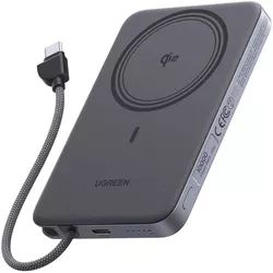 cumpără Acumulator extern USB (Powerbank) Ugreen 75983B, Wireless Magsafe Slim Air Qi2 10000mAh, 15W, Grey în Chișinău 
