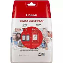 cumpără Cartuș imprimantă Canon PG-46 & CL-56 (9059B006) Multi Photo Pack + GP-501 10x15 în Chișinău 