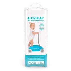 Scutece-chiloţel Lovular Hot Wind XL (12-20 kg), 38 buc.