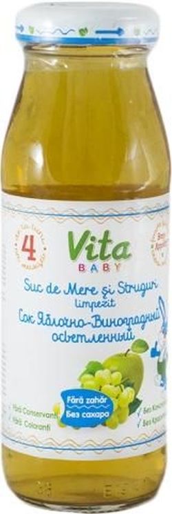 Vita Baby сок яблоко-виноград с 6 мес. 175мл