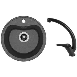 купить Мойка кухонная со смесителем Dr.Gans Dora + SanDonna F 1069 negru в Кишинёве 