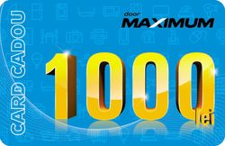 купить Сертификат подарочный Maximum 1000 MDL в Кишинёве