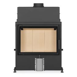 Kаминная топка ROMOTOP серии IMPRESSION 2G 80.60.01 - прямая, с боковым открыванием дверцы, двойное остекление, светлый шамот